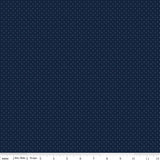 Riley Blake Designs American Jane Pindots C840-Navy