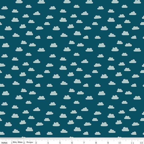 Riley Blake Designs Baby Boy Clouds C16763-OXFORD – Affinity For Quilts ...