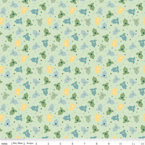 Riley Blake Designs Baby Boy Onsies  C16764-GREEN