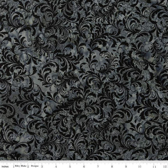 Riley Blake Designs Batiks Achromatic Dance Harbor Gray   BT23040-153