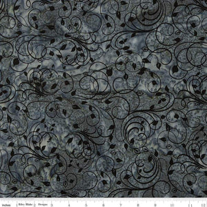 Riley Blake Designs Batiks Achromatic Dance Harbor Gray   BT23041-153