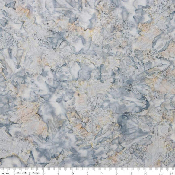 Riley Blake Designs Batiks Elementals Color Play Mottled Frost   BT21500-161