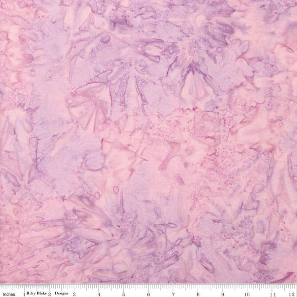 Riley Blake Designs Batiks Elementals Color Play Mottled Lavender Blush BT21500-180