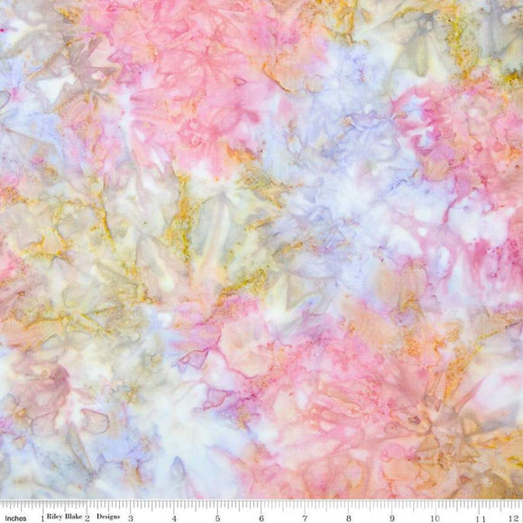 Riley Blake Designs Batiks Elementals Color Play Mottled Old Lace  BT21500-190