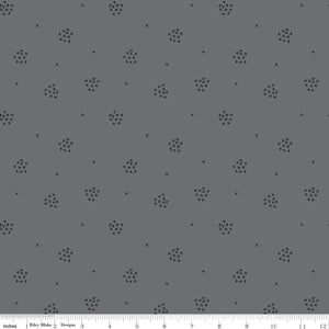 Riley Blake Designs Blackout  X's   Black C16245-GRAY