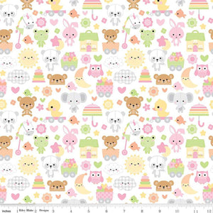 Riley Blake Designs Bundle of Joy Main  C15290-WHITE