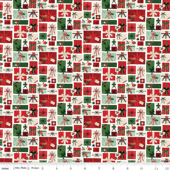 Riley Blake Designs Charming Christmas Pretty Presents Cloud C16352-CLOUD