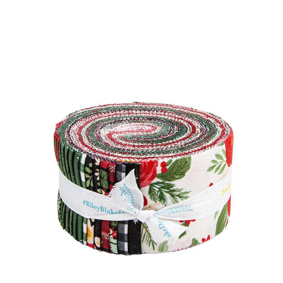 Riley Blake Designs Charming Christmas Rollie Polie 40 assorted pieces measuring 2.5