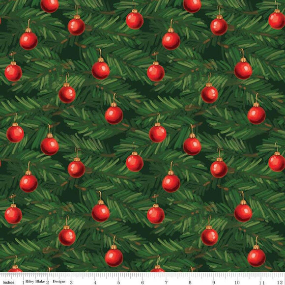 Riley Blake Designs Christmas Whishes Ornaments Green C15044-GREEN