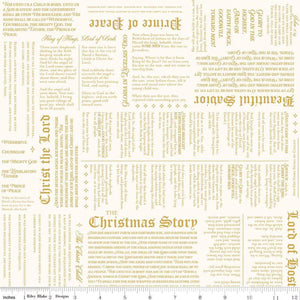 Riley Blake Designs Christmas Wishes Christmas Story  Cream C15047