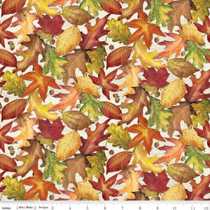 Riley Blake Designs Covered Bridges in Fall Leaves Multi 16215-Multi