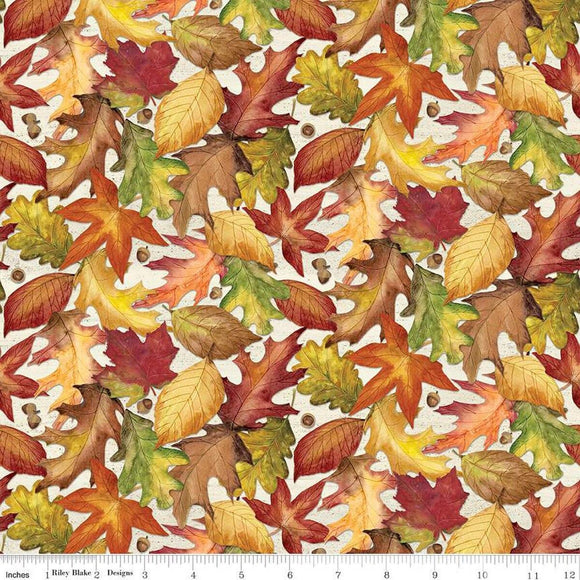 Riley Blake Designs Covered Bridges in Fall Leaves Multi 16215-Multi