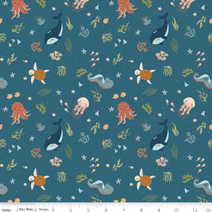 Riley Blake Designs Create with Love In the Sea Ocean C15971-OCEAN
