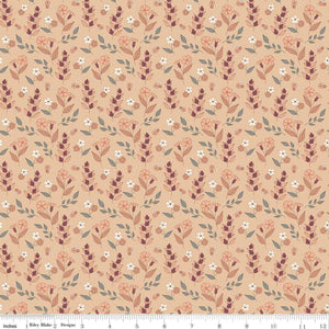 Riley Blake Designs Evening on the Prairie Autumn Floral Beige C16746-BEIGE