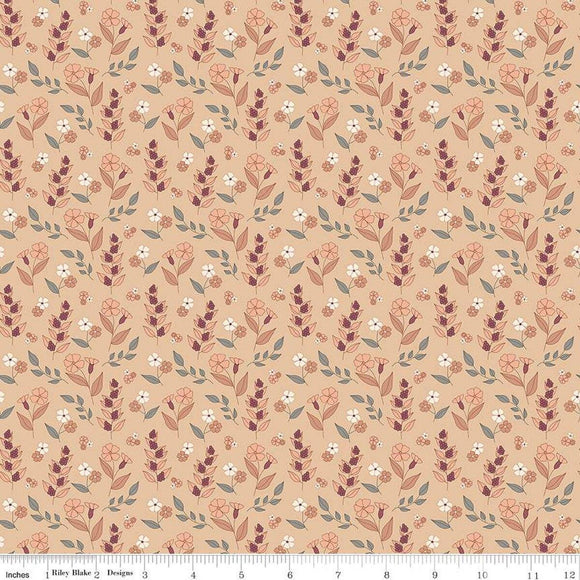 Riley Blake Designs Evening on the Prairie Autumn Floral Beige C16746-BEIGE