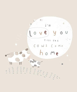 Riley Blake Designs Flannel Till the Cows Come Home Panel 36"x43" FP16115-ASH