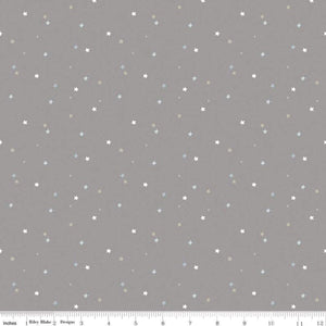 Riley Blake Designs Flannel Till the Cows Come Home Stars 16114-STEEL
