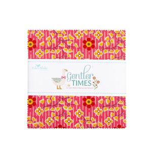 Riley Blake Designs Gentler Times 5" Stacker 42 assorted pieces measuring 5x5" each