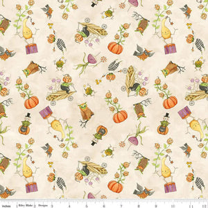 Riley Blake Designs Ghould Friends Gourds Toss Cream C16051-CREAM