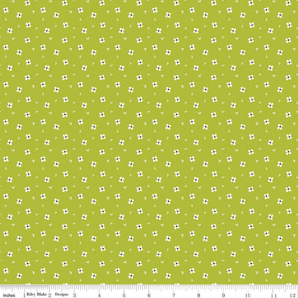 Riley Blake Designs Here Comes the Sun Daisies Green C14815