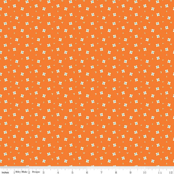 Riley Blake Designs Here Comes the Sun Daisies Orange C14815