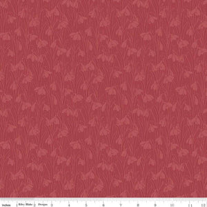 Riley Blake Designs Liberty Snowdrop Spot Sienna Red  01666878A