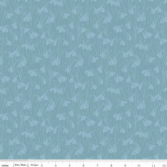 Riley Blake Designs Liberty Snowdrop Spot Steely Sky 01666874A
