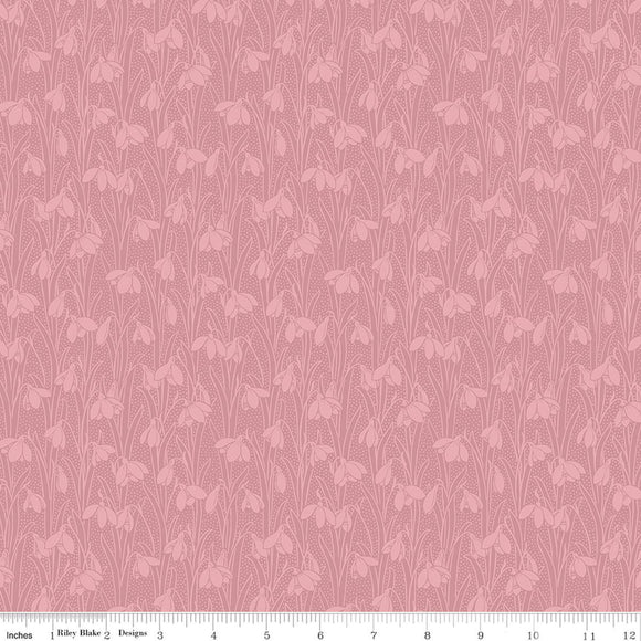 Riley Blake Designs Liberty Snowdrop Spot Tea Rose 01666875A