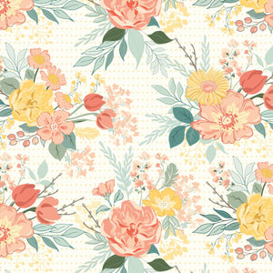 Riley Blake Designs New Beginnings 108" wide Floral Cream WB15759-CREAM