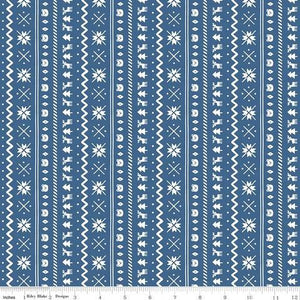 Riley Blake Designs Norther Lights Flannel Fair Isle Ocean