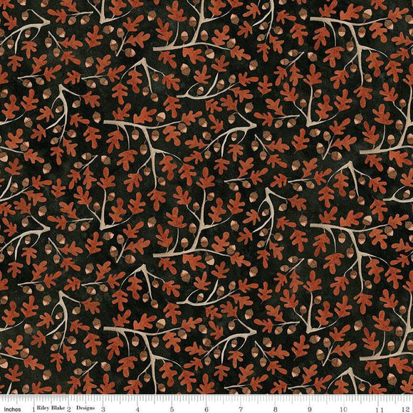 Riley Blake Designs Oaks and Acorns Midnight C14853-MIDNIGHT