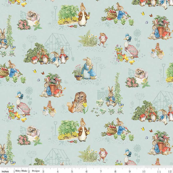 Riley Blake Designs Peter Rabbit & Friends Flannel Characters F16789-B ...