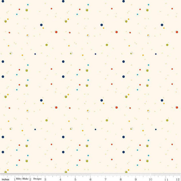 Riley Blake Designs Pop 'n Play Confetti  Yellow C15724-LECREME