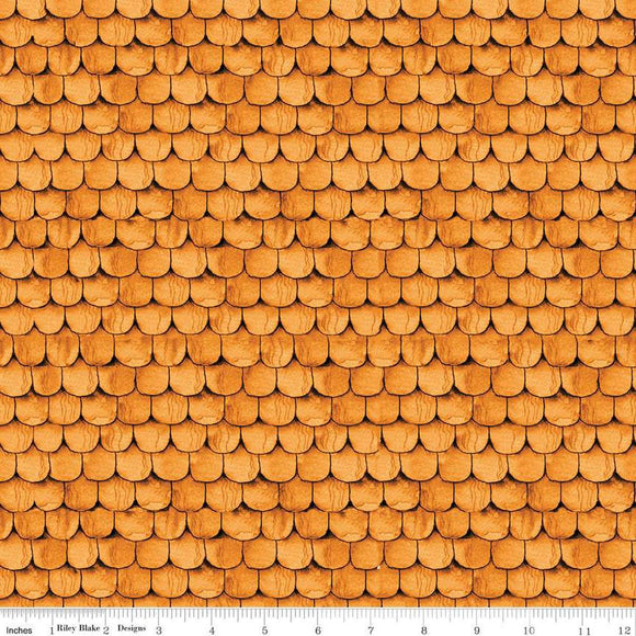 Riley Blake Designs Pumpkin Patch Raise the Rooftop Orange C14577-ORANGE