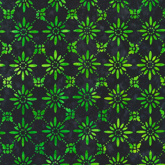 Robert Kaufman Fabrics Bees and Flowers Batiks Jade AMD-22517-51