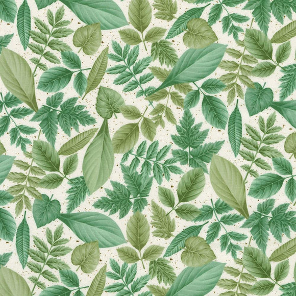 Robert Kaufman Fabrics Flowerhouse: Botanical Garden Leaf  22028-43