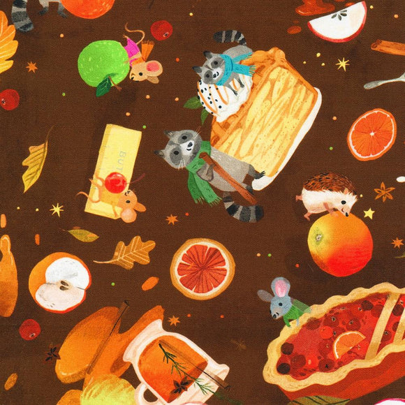 Robert Kaufman Fabrics Forest Feast Roasted Pecan AKFD-22593-408