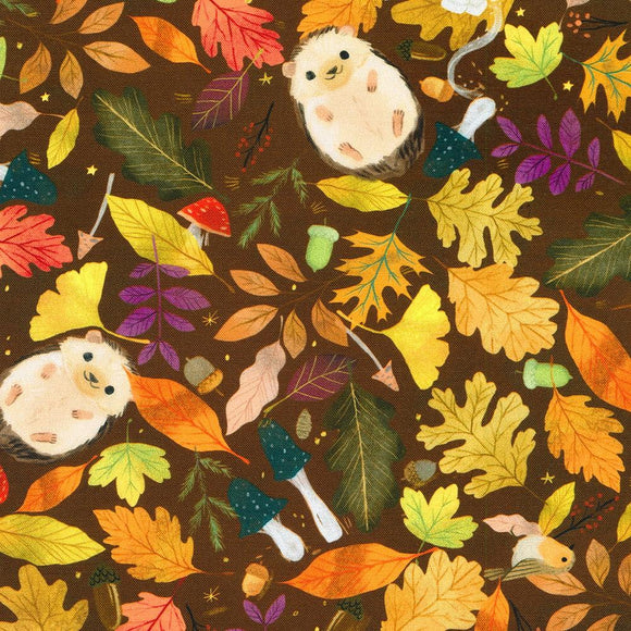 Robert Kaufman Fabrics Forest Feast Roasted Pecan   AKFD-22595-408