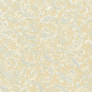 Robert Kaufman Fabrics Holiday Flourish- Peppermint Twist SRKM-22949-14  Natural
