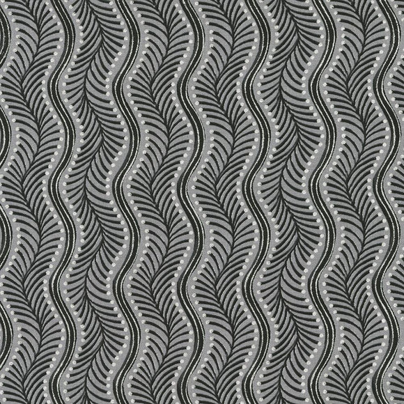 Robert Kaufman Fabrics Holiday Flourish- Peppermint Twist SRKM-22950-183 Pewter