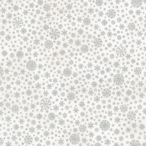 Robert Kaufman Fabrics Holiday Flourish- Peppermint Twist SRKM-22953-303 Blanc