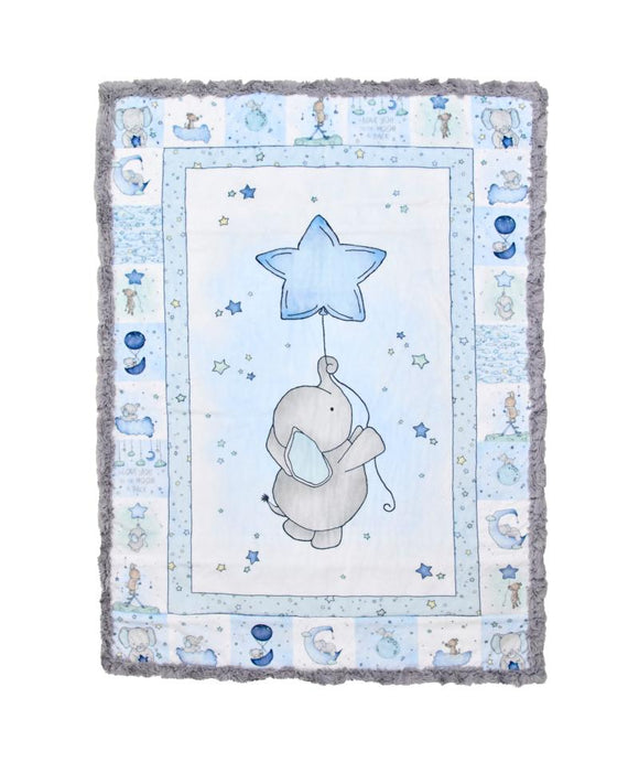 Shannon Fabrics Tiny Tails Cuddle® Kit Sweet Pea Eli  Finished Size 29
