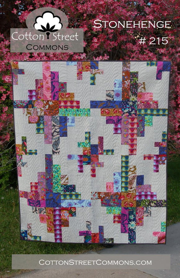Stonehenge Quilt Pattern by Cotton Street Commons finished size 60