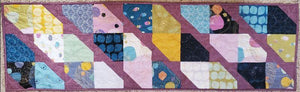 This Way or That Quilt Table Runner Kit finished size 13.5" x 45" pattern design by Creek Side Stitc