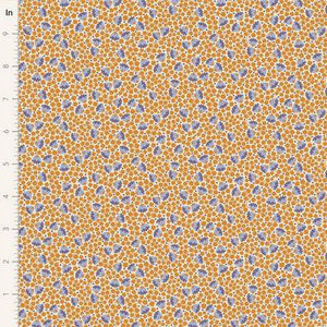 Tilda Fabrics Bellflower Mustard  TIL110136