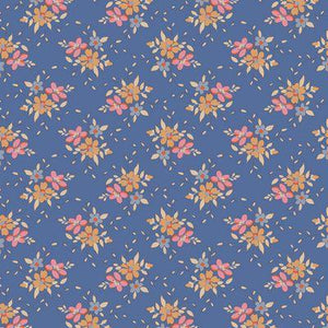 Tilda Fabrics Creating Memories  Frida Blue  TIL130132