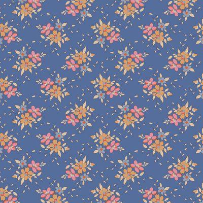 Tilda Fabrics Creating Memories  Frida Blue  TIL130132