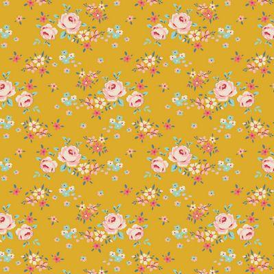 Tilda Fabrics Creating Memories Gracie Yellow TIL130117