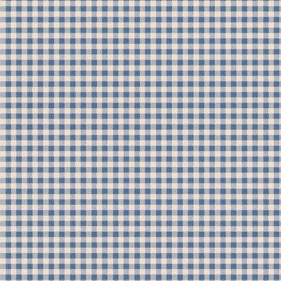 Tilda Fabrics Creating Memories Woven Gingham  Blue  TIL160073
