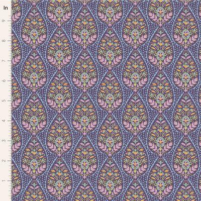 Tilda Fabrics Sanctuary  Adina Eggplant  TIL100571-V15